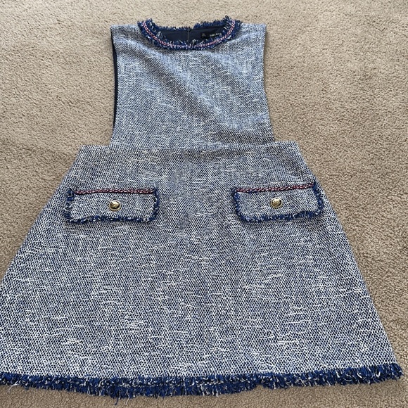 Zara blue tweed mini dress - Picture 10 of 15